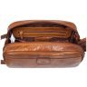 Чоловіча косметичка з натуральної гладкої шкіри з ручкою Ashwood T78 коричневого кольору 94244 фото №9 Чоловіча косметичка з натуральної гладкої шкіри з ручкою Ashwood T78 коричневого кольору 94244 modnotak фото - 9