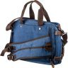 Текстильная сумка-трансформер синего цвета Vintage (20147) - 2