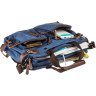 Текстильна сумка-трансформер синього кольору Vintage (20147) - 4