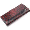 Жіночий різнокольоровий гаманець із натуральної шкіри під змію KARYA (2421030) - 2