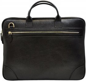Чоловіча сумка під ноутбук зі шкіри флотар в чорному кольорі Desisan (803-01) - 2