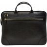 Чоловіча сумка під ноутбук зі шкіри флотар в чорному кольорі Desisan (803-01) - 2