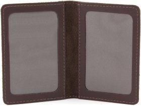 Коричневая кожаная обложка под ID-паспорт или права ST Leather (17901)