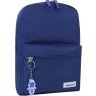 Синій рюкзак із добротного текстилю на одну блискавку Bagland (55544) - 1