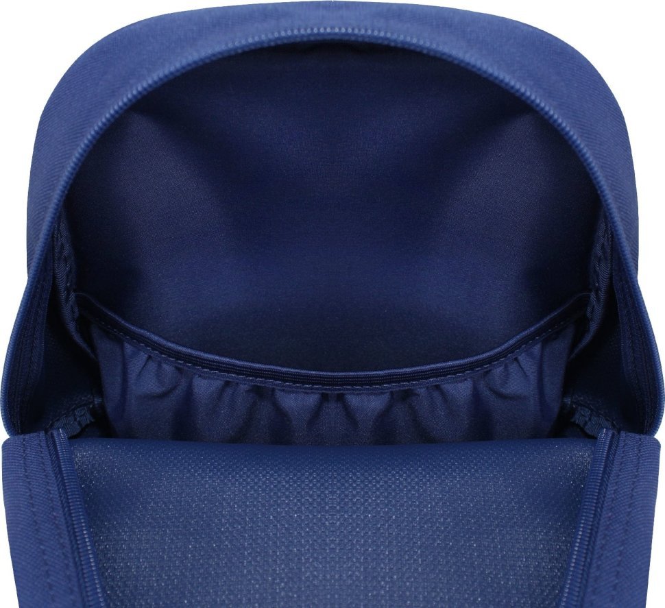 Синій рюкзак із добротного текстилю на одну блискавку Bagland (55544)