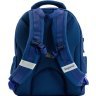 Синий текстильный школьный рюкзак для мальчика с принтом Bagland Butterfly 55644 - 3