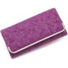 Фіолетовий гаманець зі штучної шкіри на кнопці Kivi (17897) - 1