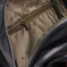 Вместительный мужской кожаный рюкзак-слинг черного цвета Keizer (56044) - 5