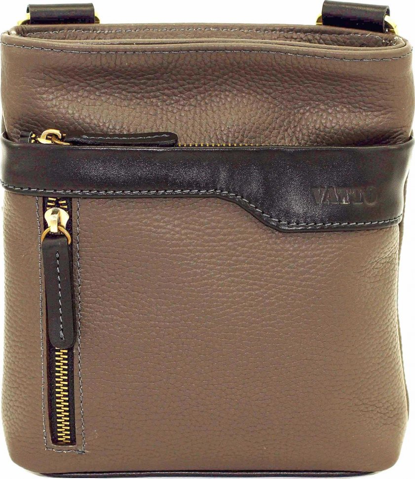 Кожаная небольшая мужская сумка на плечо VATTO (11885)