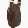 Мужская маленькая сумка коричневого цвета VATTO (12085) - 5