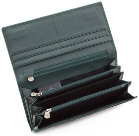 Темно-зелений гаманець з швидкою фіксацією Marco Coverna (16266)