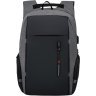 Практичний чоловічий рюкзак із поліестеру сірого кольору під ноутбук Monsen (56844) - 1