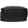 Чоловічий класичний шкіряна сумка-барсетка чорного кольору Ricco Grande (19236) - 5