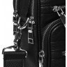 Мужская классическая кожаная сумка-барсетка черного цвета Ricco Grande (19236) - 8