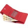 Червоний жіночий гаманець маленького розміру з натуральної шкіри ST Leather 1767244 - 8