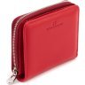 Шкіряний жіночий гаманець червоного кольору з місткою монетницею ST Leather 1767344 - 10