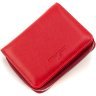 Шкіряний жіночий гаманець червоного кольору з місткою монетницею ST Leather 1767344 - 3
