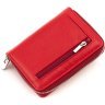 Женский кожаный кошелек красного цвета с вместительной монетницей ST Leather 1767344 - 4