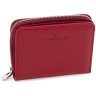 Шкіряний жіночий гаманець червоного кольору з місткою монетницею ST Leather 1767344 - 1