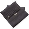 Женский кошелек черного цвета в лаке на магнитах ST Leather (16340) - 3