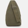 Текстильна чоловіча сумка-рюкзак через плече у кольорі хакі Monsen (22110) - 3
