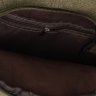 Текстильна чоловіча сумка-рюкзак через плече у кольорі хакі Monsen (22110) - 5