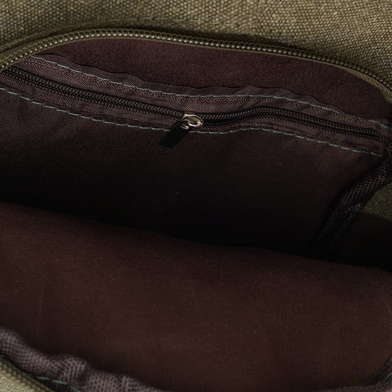 Текстильна чоловіча сумка-рюкзак через плече у кольорі хакі Monsen (22110)