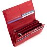 Червоний жіночий гаманець із натуральної шкіри із клапаном на магнітах ST Leather 1767444 - 2
