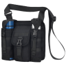 Многофункциональная мужская сумка-мессенджер из черного текстиля Confident 77444 - 5