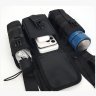 Багатофункціональна чоловіча сумка-месенджер із чорного текстилю Confident 77444 - 8