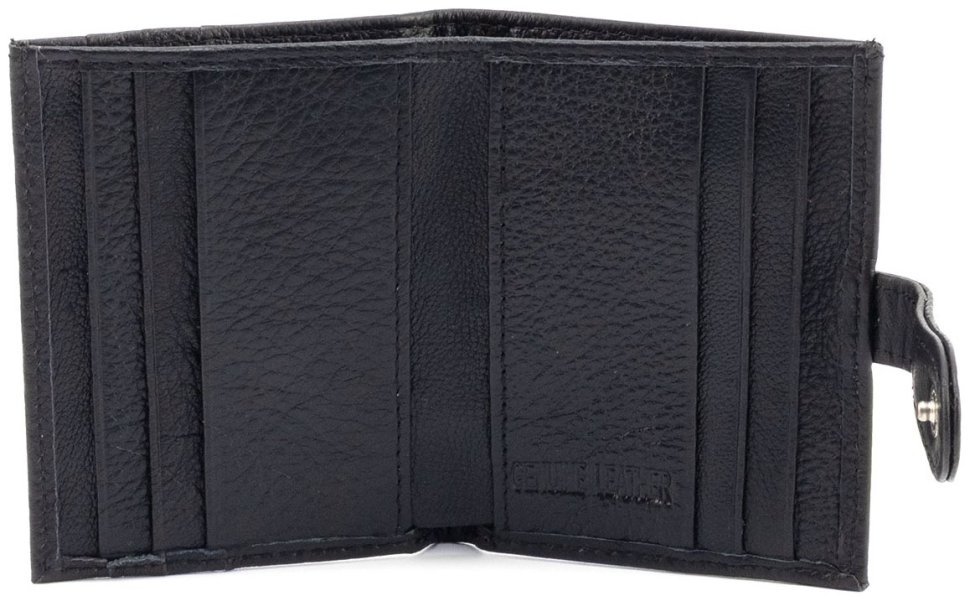 Кожаный картхолдер с монетницей ST Leather 97744 черного цвета modnotak фото №2