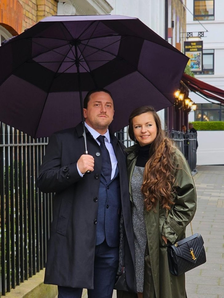 Зонт-гольфер Fulton G940 Executive Dark Navy (Механика, складной, однотонный, темно-синий) 107944 modnotak фото №4