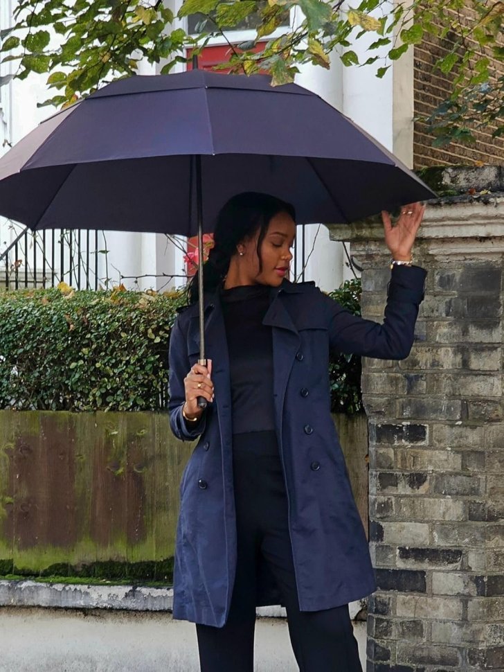 Зонт-гольфер Fulton G940 Executive Dark Navy (Механика, складной, однотонный, темно-синий) 107944 modnotak фото №5