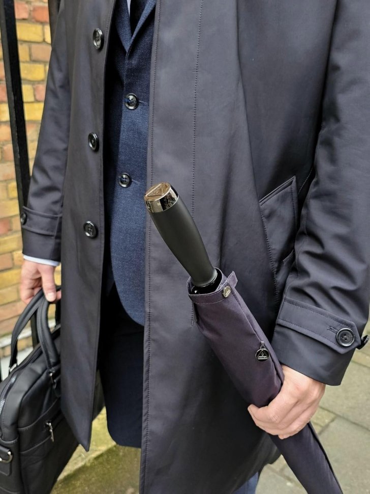 Зонт-гольфер Fulton G940 Executive Dark Navy (Механика, складной, однотонный, темно-синий) 107944 modnotak фото №7