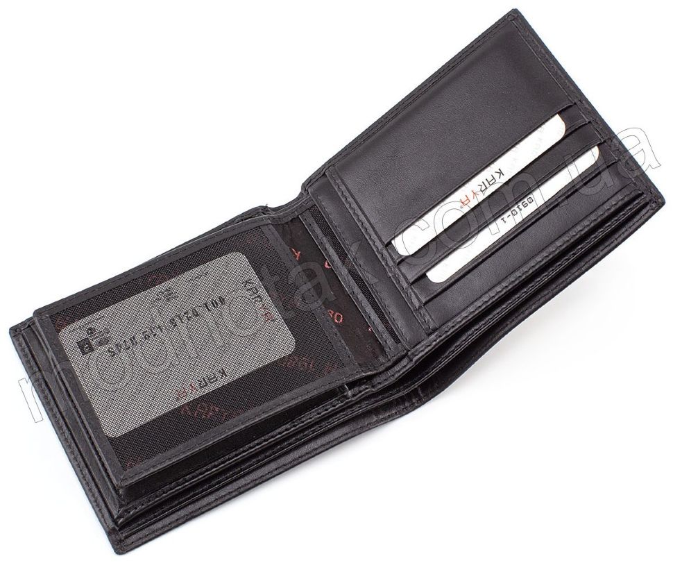 Стильний чоловічий гаманець з гладкої шкіри KARYA (0910-1)