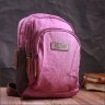 Фиолетовая женская сумка-рюкзак среднего размера из текстиля Vintage 2422147 - 7