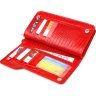 Жіночий гаманець-клатч червоного кольору з натуральної шкіри під рептилію CANPELLINI (2421534) - 3