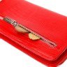 Жіночий гаманець-клатч червоного кольору з натуральної шкіри під рептилію CANPELLINI (2421534) - 6