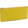 Тонкий жіночий гаманець жовтого кольору з натуральної шкіри Marco Coverna 68644 - 1