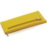 Тонкий жіночий гаманець жовтого кольору з натуральної шкіри Marco Coverna 68644 - 4