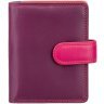 Фиолетово-розовый женский кошелек маленького размера из натуральной кожи Visconti Bali 68844 - 1