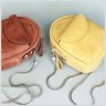 Желтая женская мини-сумка из винтажной кожи на цепочке BlankNote Kroha 79044 - 2