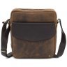 Коричневая мужская сумка через плечо среднего размера из винтажной кожи Visconti Vesper 69144 - 4