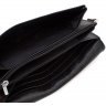 Класичний чорний гаманець-клатч з натуральної шкіри з клапаном ST Leather (14034) - 6