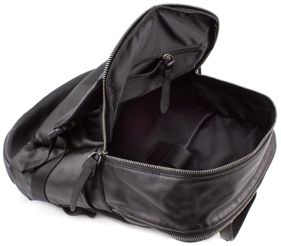 Стильный кожаный рюкзак без логотипов H.T Leather (10462)