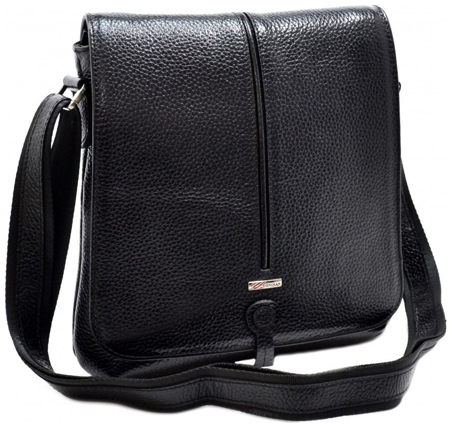 Мужская наплечная сумка из натуральной кожи DESISAN 81345 Черная фото №6 Мужская наплечная сумка из натуральной кожи DESISAN 81345 Черная modnotak фото №6