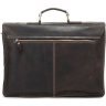 Вантажний портфель темно-коричневого кольору з натуральної шкіри VINTAGE STYLE (14086) - 4