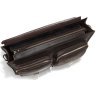 Вантажний портфель темно-коричневого кольору з натуральної шкіри VINTAGE STYLE (14086) - 7