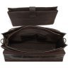 Вантажний портфель темно-коричневого кольору з натуральної шкіри VINTAGE STYLE (14086) - 8