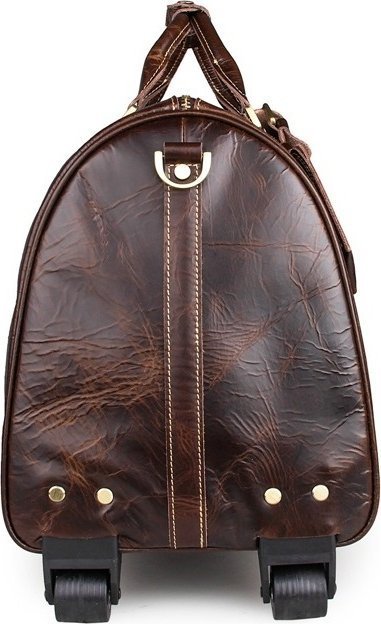 Стильная кожаная дорожная сумка на двух колесах VINTAGE STYLE (14254) modnotak фото №6